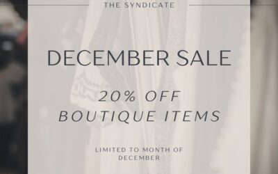 December Gifting:  20% Off All Boutique Items