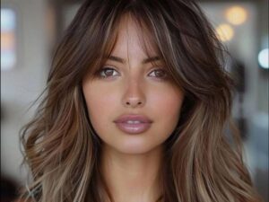 Soft and flattering, curtain bangs are surprisingly low maintenance in winter.