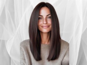Another winter haircut that works for the Montana cold...long hair with blunt ends.