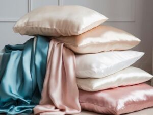 Shop The Syndicate Boutique for silk pillowcases, great for taming static hair.